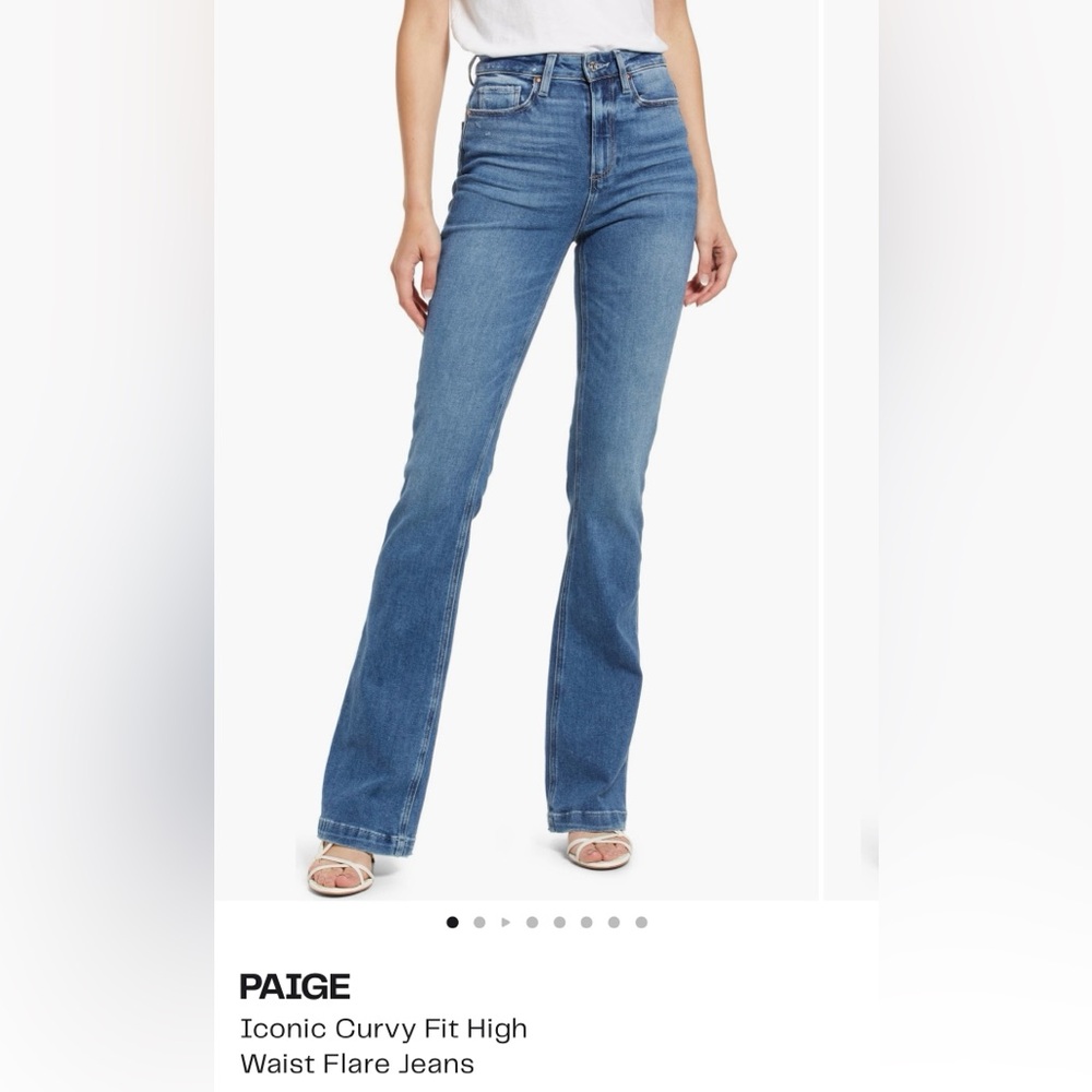 Paige Iconic curvy fit high waist flare jeans